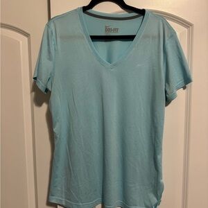 Nike Green Fitted Short Sleeve T-Shirt